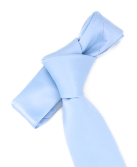 SKY BLUE - PLAIN SATIN TIE