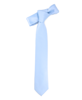 SKY BLUE - PLAIN SATIN TIE