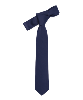 NAVY BLUE - PLAIN SATIN TIE