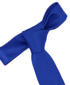 ROYAL BLUE - PLAIN SATIN TIE