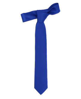 ROYAL BLUE - PLAIN SATIN TIE