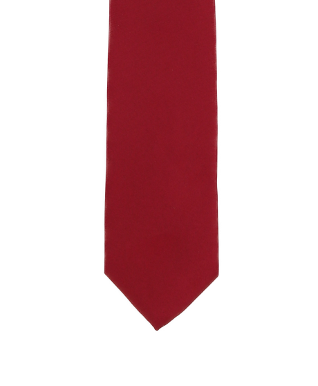 BURGUNDY - PLAIN SATIN TIE