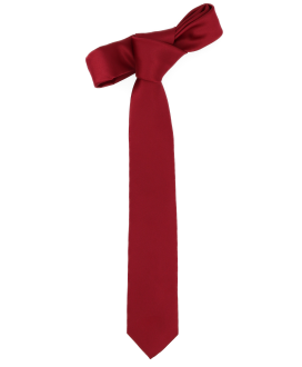 BURGUNDY - PLAIN SATIN TIE