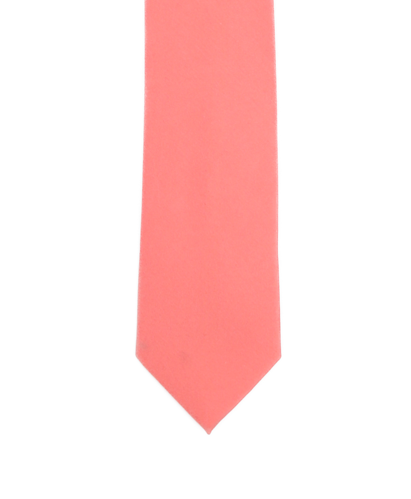 CORAL - PLAIN SATIN TIE