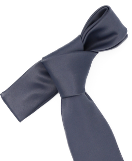 GREY - PLAIN SATIN TIE