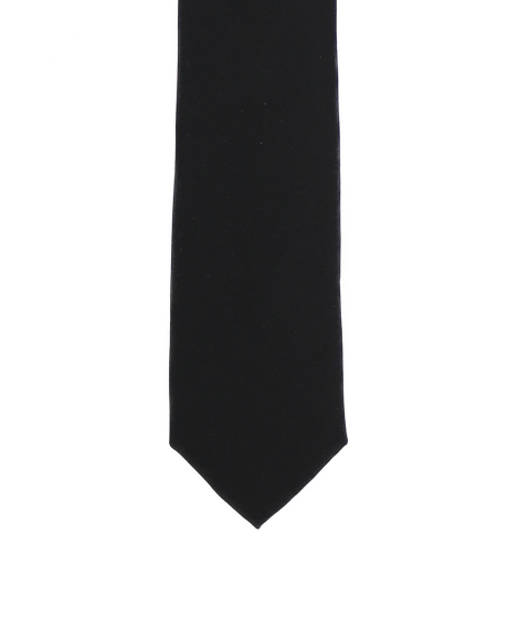 BLACK - PLAIN SATIN TIE