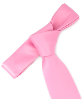 PINK - PLAIN SATIN TIE