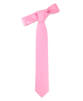 PINK - PLAIN SATIN TIE