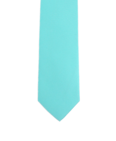 TURQUOISE - PLAIN SATIN TIE