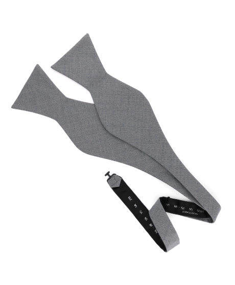 MOUSE GREY - SELF BOW TIE