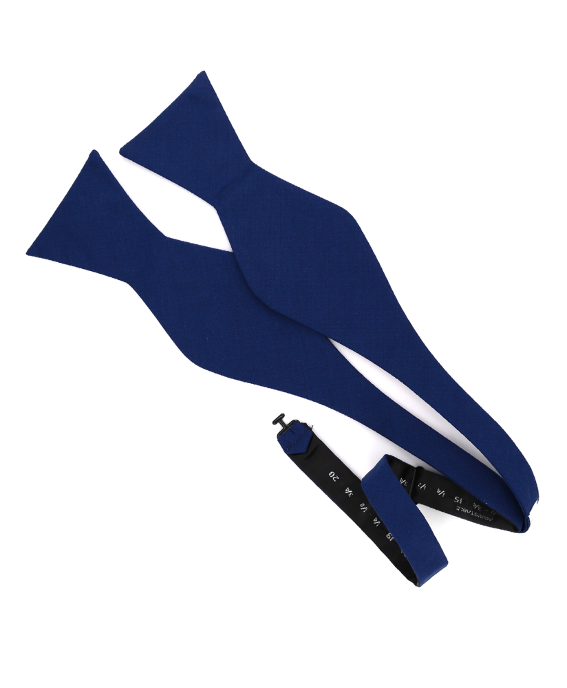 DARK BLUE - SELF BOW TIE