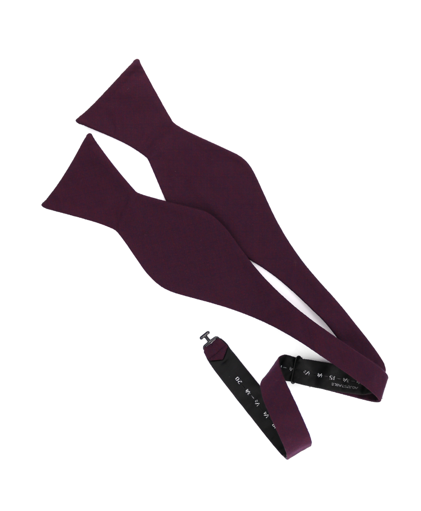 DARK PURPLE - SELF BOW TIE