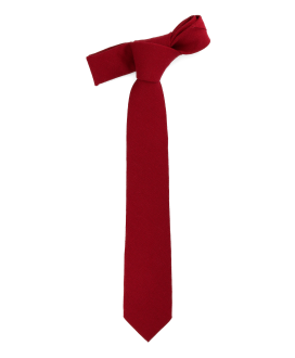 CRIMSON RED - TIE - COTTON