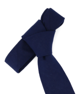 NAVY BLUE - CRAVATE EN COTON