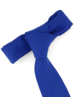 ROYAL BLUE - CRAVATE EN COTON