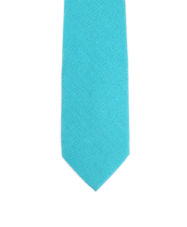 LIGHT TURQUOISE - TIE - COTTON