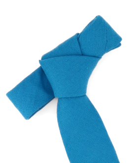 DARK TURQUOISE - TIE - COTTON