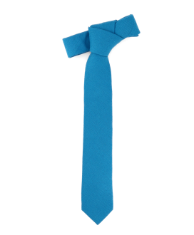 DARK TURQUOISE - TIE - COTTON