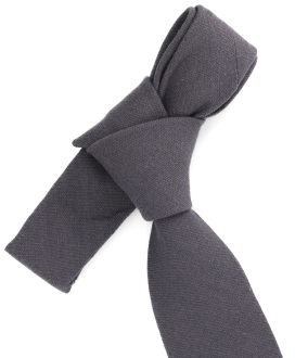 MEDIUM GREY - TIE - COTTON