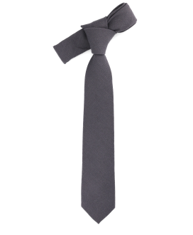 MEDIUM GREY - TIE - COTTON