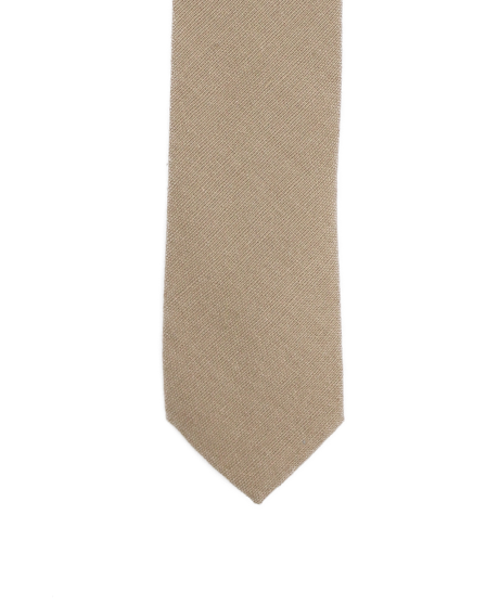 BEIGE - TIE - COTTON