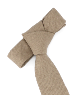 BEIGE - TIE - COTTON