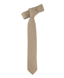 BEIGE - TIE - COTTON