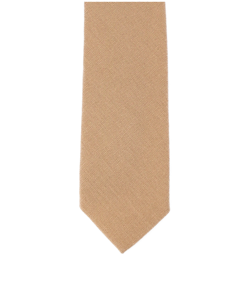 WARM BEIGE - TIE - COTTON