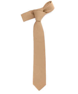 WARM BEIGE - TIE - COTTON