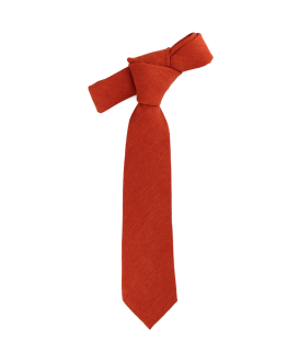 BRICK ORANGE - TIE - SOFT VELVET