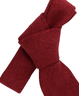 BURGUNDY - TIE - SOFT VELVET