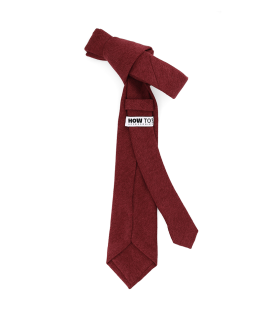 BURGUNDY - TIE - SOFT VELVET