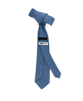 MEDIUM BLUE - TIE - SOFT VELVET