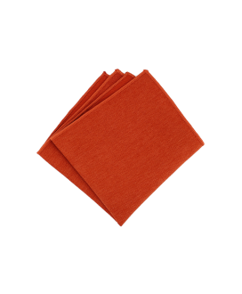 BRICK ORANGE - POCKET SQUARE - SOFT VELVET