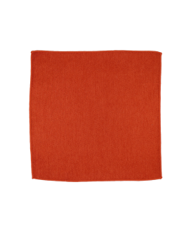 BRICK ORANGE - POCKET SQUARE - SOFT VELVET