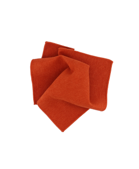 BRICK ORANGE - POCKET SQUARE - SOFT VELVET