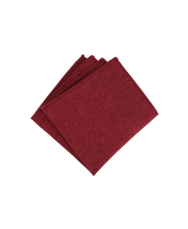 BURGUNDY - POCKET SQUARE - SOFT VELVET