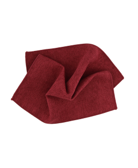 BURGUNDY - POCKET SQUARE - SOFT VELVET