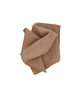 MEDIUM BEIGE - POCKET SQUARE - SOFT VELVET