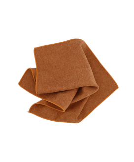 CARAMEL BROWN - POCKET SQUARE - SOFT VELVET