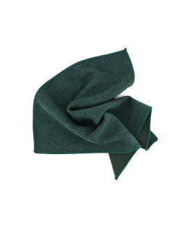 PINE GREEN - POCKET SQUARE - SOFT VELVET