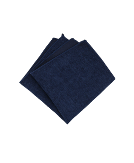 DARK BLUE - POCKET SQUARE - SOFT VELVET