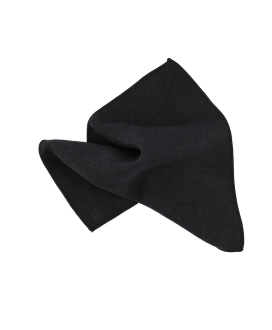 BLACK - POCKET SQUARE - SOFT VELVET