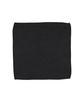 BLACK - POCKET SQUARE - SOFT VELVET