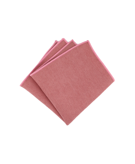 POWDER PINK - POCKET SQUARE - SOFT VELVET