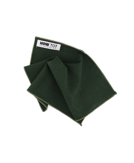 FOREST GREEN - POCKET SQUARE - COTTON