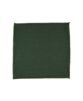 FOREST GREEN - POCKET SQUARE - COTTON