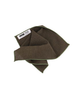 KAKI GREEN - POCKET SQUARE - COTTON