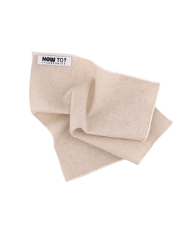 LIGHT BEIGE - POCKET SQUARE - COTTON