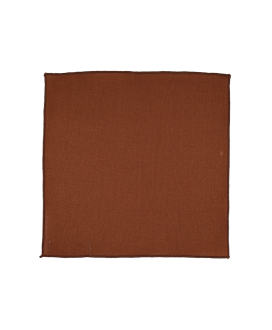 BROWN - POCKET SQUARE - COTTON